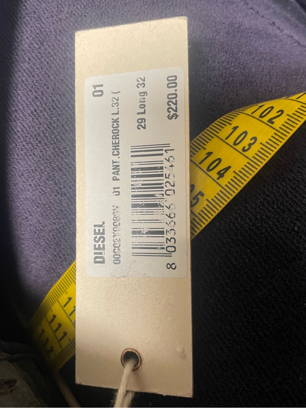 Diesel Made in Italy Cherock Low Rise Bootcut Jeans W29 L32 NWT Y2K - Picture 12 of 13